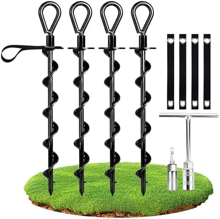 Migliori ancoraggi a vite per gazebo da giardino resistenti al vento forte