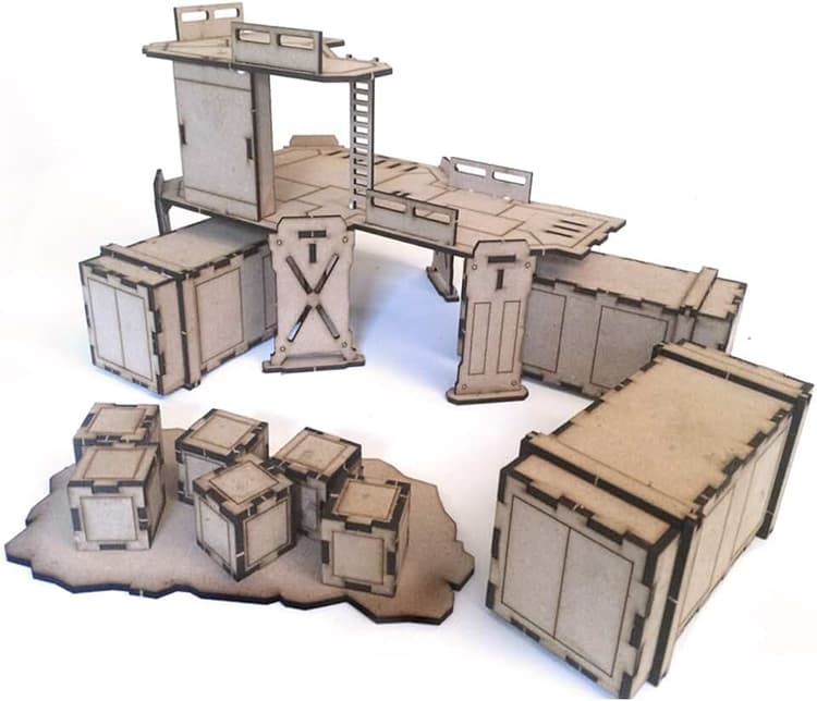 Migliori set di elementi scenici industriali per wargame stampati in 3D