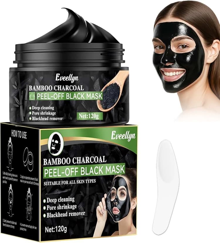 Migliori maschere viso peel-off al carbone di bambù per punti neri e pori dilatati