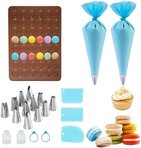 Migliori set per macarons con tappetino in silicone e sac à poche per principianti