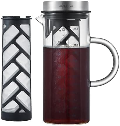 Migliori caffettiere per cold brew da frigorifero con filtro in acciaio