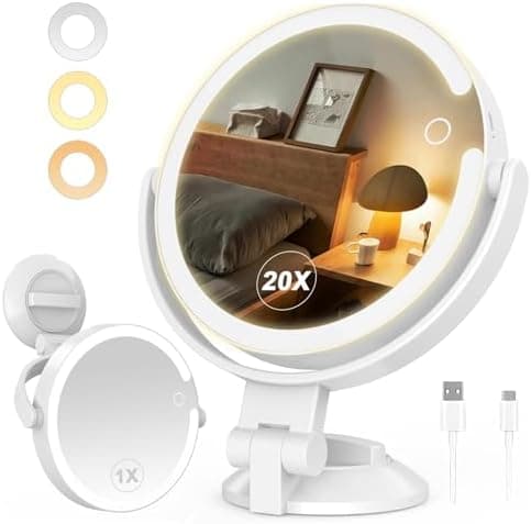 Migliori specchi da trucco portatili con luce led ricaricabile usb