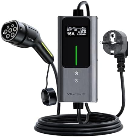 Cavi ricarica auto elettrica con blocco sicurezza e display lcd