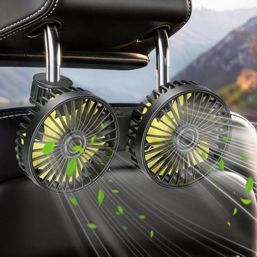Migliori ventilatori da auto 12v a doppia testa per cruscotto e sedili posteriori