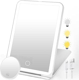 Migliori specchi da trucco portatili con luce led e ingrandimento 20x per viaggio in aereo