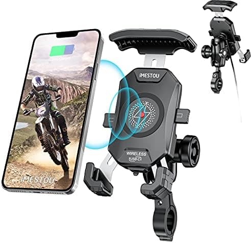 Migliori caricabatterie wireless per moto con supporto antivibrazione per viaggi lunghi in autostrada
