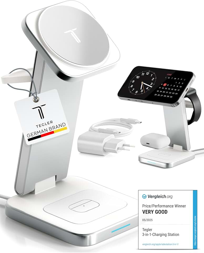 Migliori stazioni di ricarica wireless 3-in-1 per smartwatch e auricolari con adattatore incluso