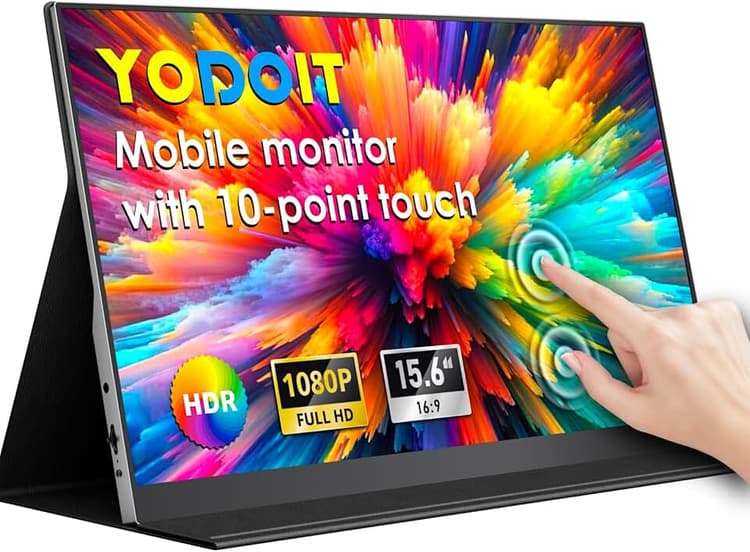 Migliori monitor portatili touchscreen per produttività con laptop per multitasking