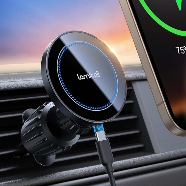 Migliori caricabatterie wireless magnetici per auto con ventosa per cruscotto
