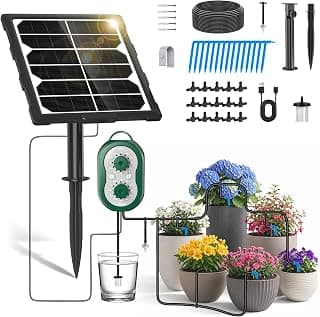 Migliori kit irrigazione a goccia solari con timer per balconi piccoli